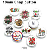 10pcs/lot teacher glass picture printing products of various sizes  Fridge magnet cabochon
