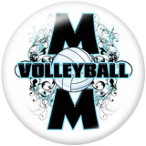 20MM CHEER MOM  Print  glass  snaps buttons