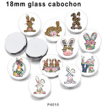 10pcs/lot Easter glass picture printing products of various sizes  Fridge magnet cabochon
