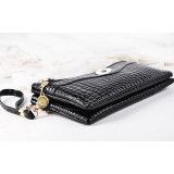 Snaps Crocodile pattern Straddle handbag multi function bag fit 18mm snap button jewelry