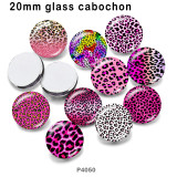 10pcs/lot Leopard glass picture printing products of various sizes  Fridge magnet cabochon