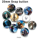 10pcs/lot Marvel glass picture printing products of various sizes  Fridge magnet cabochon