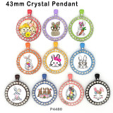 10pcs/lot Easter glass picture printing products of various sizes  Fridge magnet cabochon