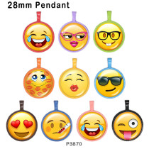 10pcs/lot emoji glass picture printing products of various sizes  Fridge magnet cabochon