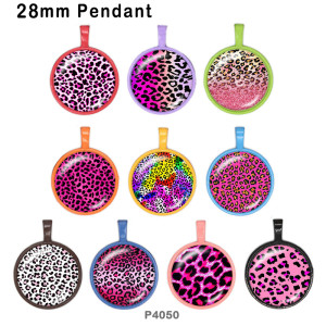 10pcs/lot Leopard glass picture printing products of various sizes  Fridge magnet cabochon