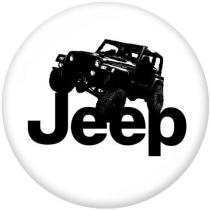 20MM  Car  Print glass snaps buttons