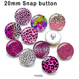 10pcs/lot Leopard glass picture printing products of various sizes  Fridge magnet cabochon