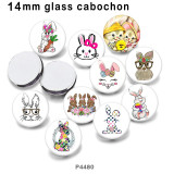 10pcs/lot Easter glass picture printing products of various sizes  Fridge magnet cabochon
