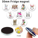 10pcs/lot Easter glass picture printing products of various sizes  Fridge magnet cabochon