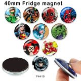 10pcs/lot Marvel glass picture printing products of various sizes  Fridge magnet cabochon