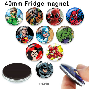 10pcs/lot Marvel glass picture printing products of various sizes  Fridge magnet cabochon