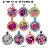 10pcs/lot Leopard glass picture printing products of various sizes  Fridge magnet cabochon