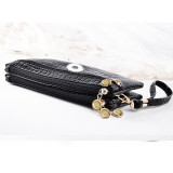Snaps Crocodile pattern Straddle handbag multi function bag fit 18mm snap button jewelry