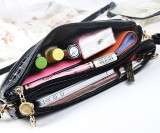 Snaps Crocodile pattern Straddle handbag multi function bag fit 18mm snap button jewelry