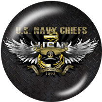 20MM  USA  Navy  Print  glass  snaps buttons