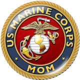 20MM  Usmc  Print  glass  snaps buttons