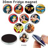 10pcs/lot Marvel glass picture printing products of various sizes  Fridge magnet cabochon