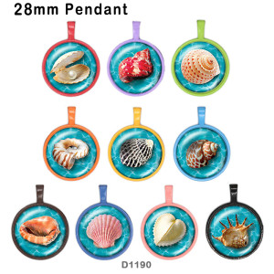 10pcs/lot shell glass picture printing products of various sizes  Fridge magnet cabochon