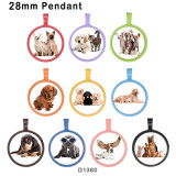 10pcs/lot dog glass picture printing products of various sizes  Fridge magnet cabochon