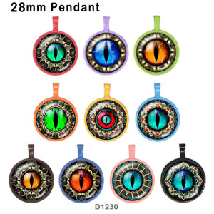 10pcs/lot eyes glass picture printing products of various sizes  Fridge magnet cabochon