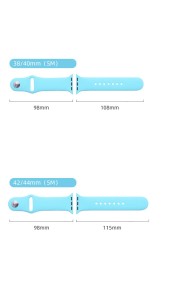 42/44MM Applicable to the full range of Apple iwatch straps available TPU solid color monochromatic silicone watch wristband iwatch strap fit 18mm chunks