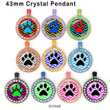 10pcs/lot Bear claw glass picture printing products of various sizes  Fridge magnet cabochon