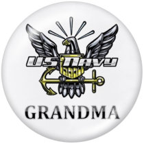 20MM  USA  Army  Navy  Print  glass  snaps buttons