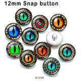 10pcs/lot eyes glass picture printing products of various sizes  Fridge magnet cabochon