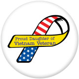 20MM  Army  Navy  Print   glass  snaps buttons