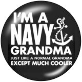 20MM  USA  Army  Navy  Print  glass  snaps buttons