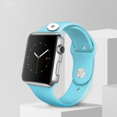 38/40MM Applicable to the full range of Apple iwatch straps available TPU solid color monochromatic silicone watch wristband iwatch strap fit 18mm chunks