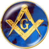 20MM  Proud  to be  a  Mason   Print   glass  snaps buttons