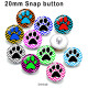10pcs/lot Bear claw glass picture printing products of various sizes  Fridge magnet cabochon