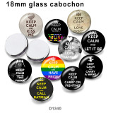 10pcs/lot love glass picture printing products of various sizes  Fridge magnet cabochon