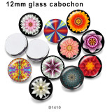 10pcs/lot Pattern glass picture printing products of various sizes  Fridge magnet cabochon