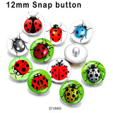 10pcs/lot ladybug glass picture printing products of various sizes  Fridge magnet cabochon