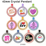 10pcs/lot BFF glass picture printing products of various sizes  Fridge magnet cabochon