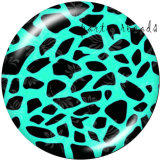 20MM pattern  Leopard  Print   glass  snaps buttons