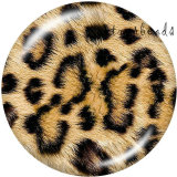 20MM pattern  Leopard  Print   glass  snaps buttons