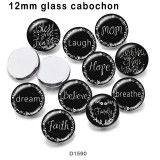 10pcs/lot faith glass picture printing products of various sizes  Fridge magnet cabochon