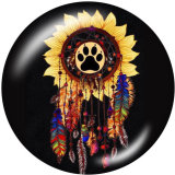 20MM  Dreamcatcher  Car  Print   glass  snaps buttons