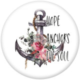 20MM  Love  Print   glass  snaps buttons