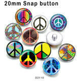 10pcs/lot Anti-war flag glass picture printing products of various sizes  Fridge magnet cabochon