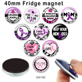 10pcs/lot mom glass picture printing products of various sizes  Fridge magnet cabochon
