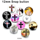 10pcs/lot cross glass picture printing products of various sizes  Fridge magnet cabochon