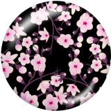 20MM  Deer  pattern  Print   glass  snaps buttons