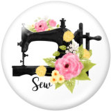 20MM  pig  MOM  Print   glass  snaps buttons