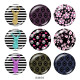 20MM  Deer  pattern  Print   glass  snaps buttons