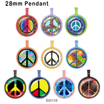 10pcs/lot Anti-war flag glass picture printing products of various sizes  Fridge magnet cabochon