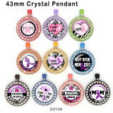10pcs/lot mom glass picture printing products of various sizes  Fridge magnet cabochon